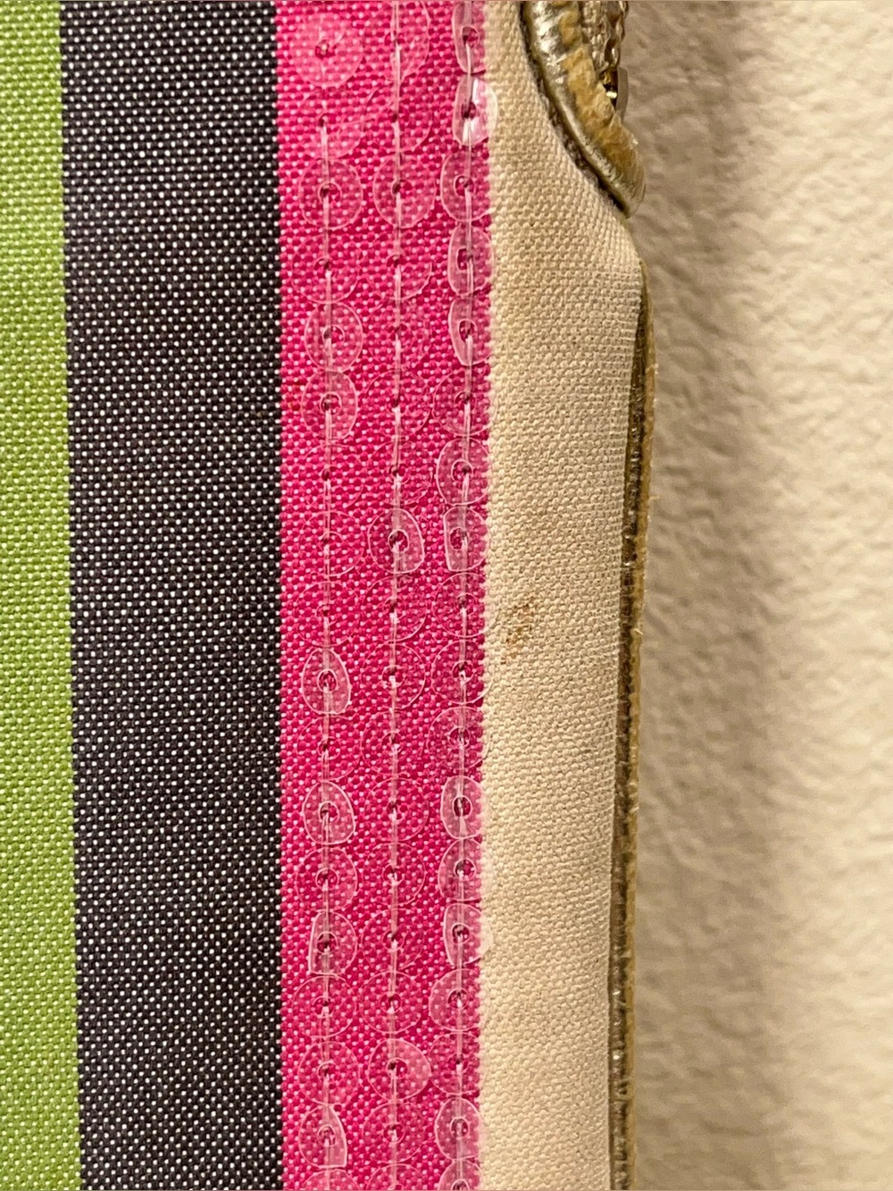 Coach Poppy Sequin Legacy Stripe Ipad Tablet Case REHAB - Picture 10 of 14